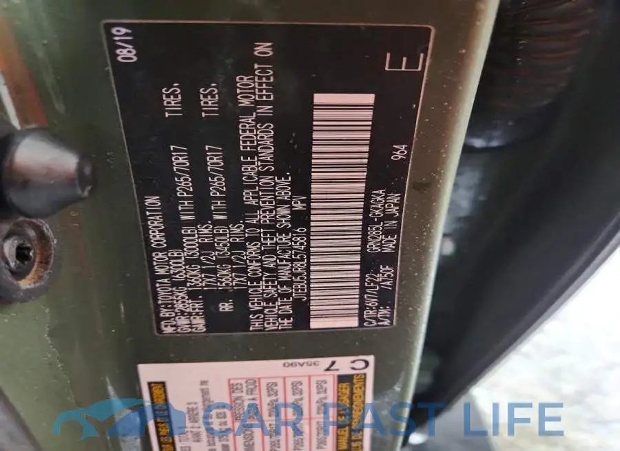 JTEBU5JR8L5745816# 14