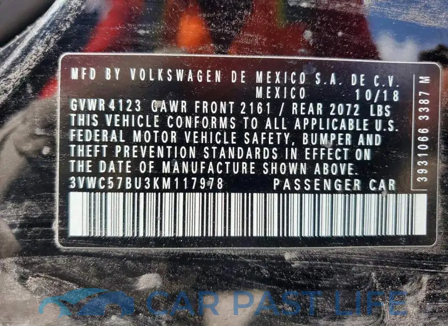 3VWC57BU3KM117978# 14