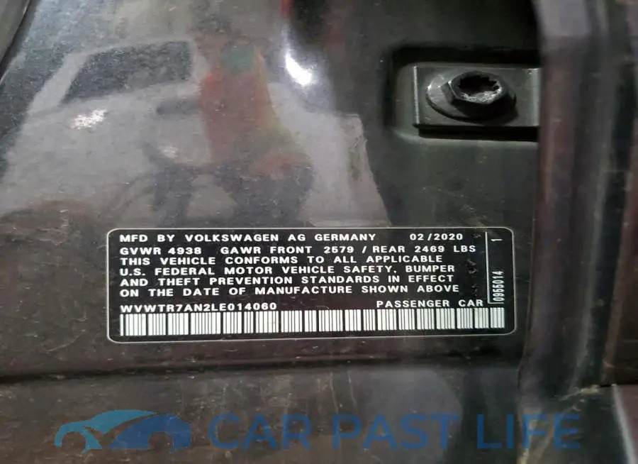 WVWTR7AN2LE014060# 12