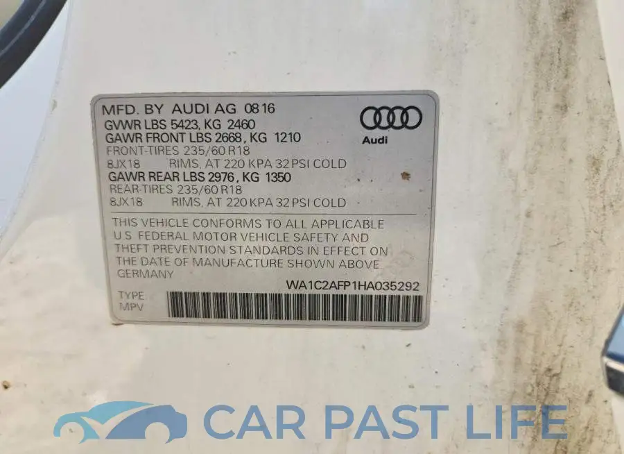 WA1C2AFP1HA035292# 13
