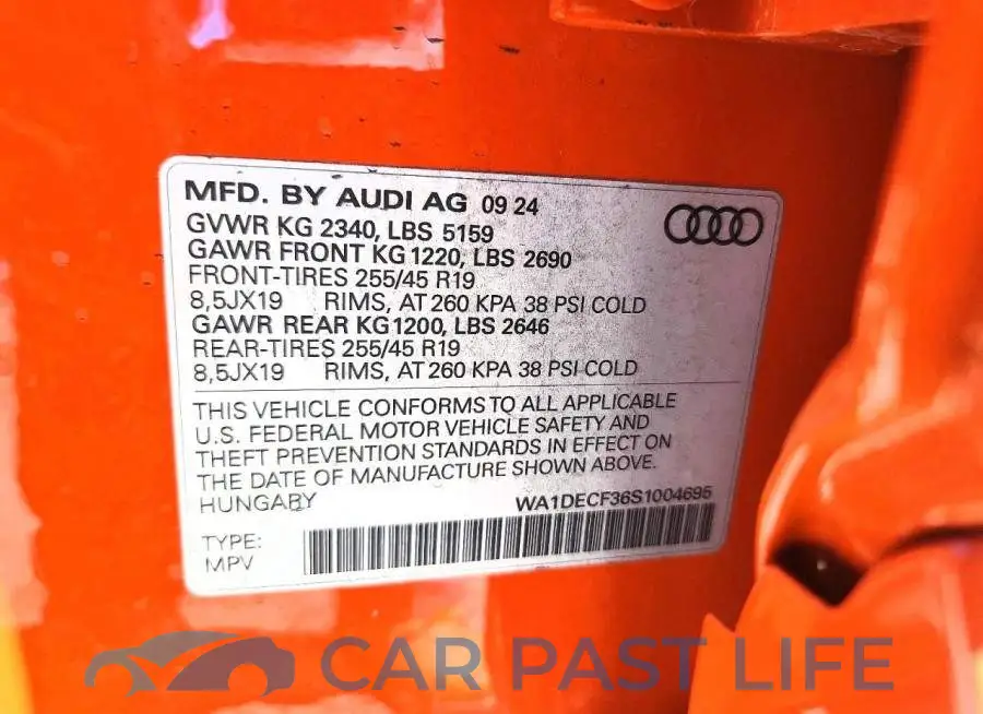 WA1DECF36S1004695# 14
