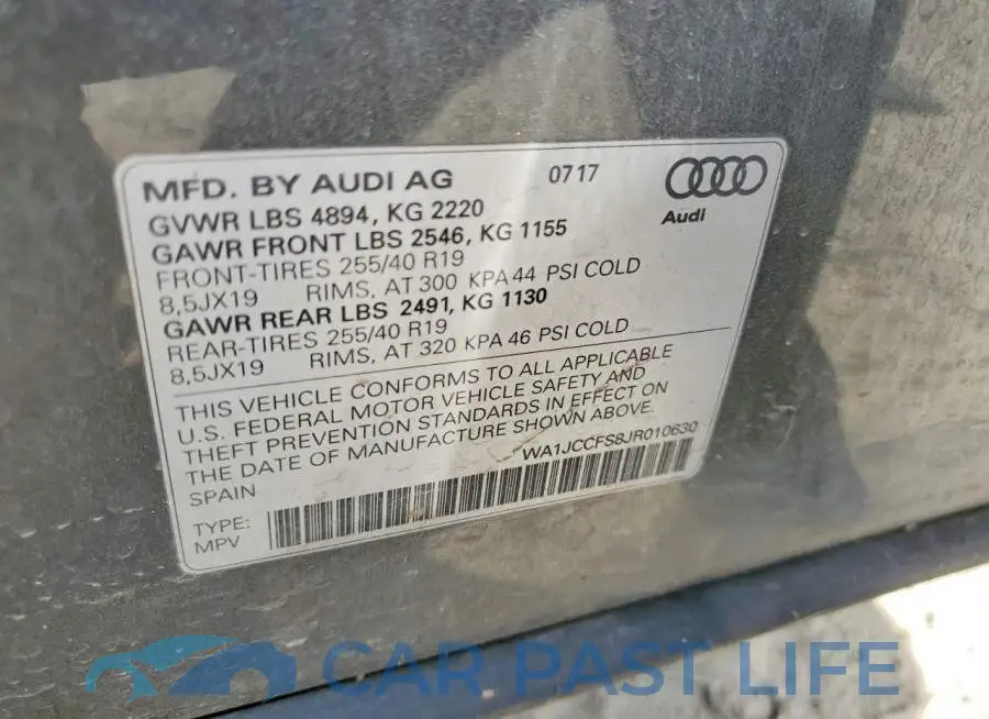WA1JCCFS8JR010630# 13
