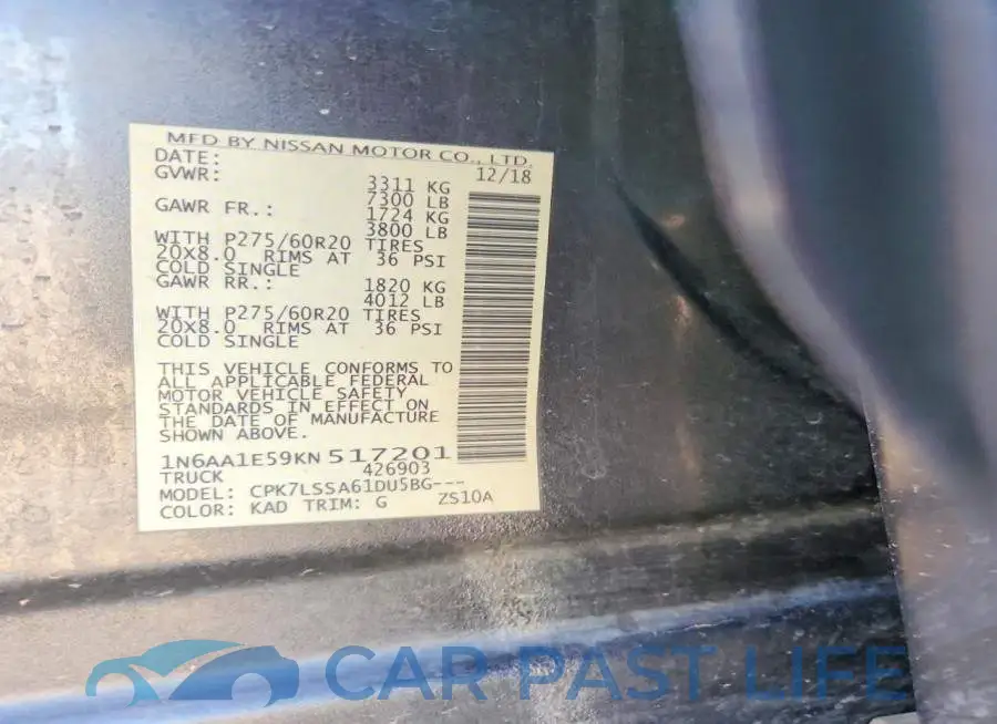 1N6AA1E59KN517201# 13