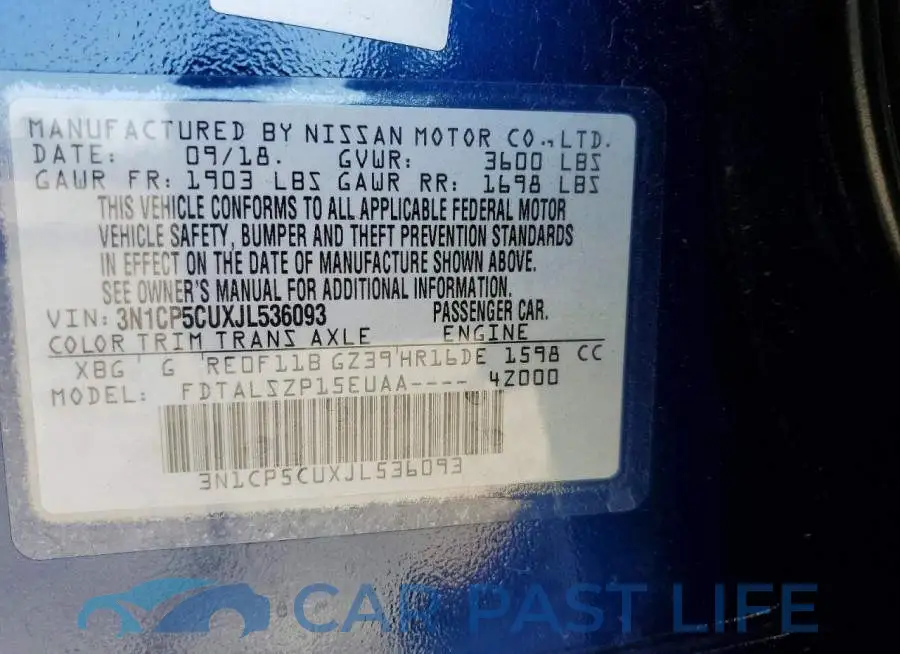 3N1CP5CUXJL536093# 13