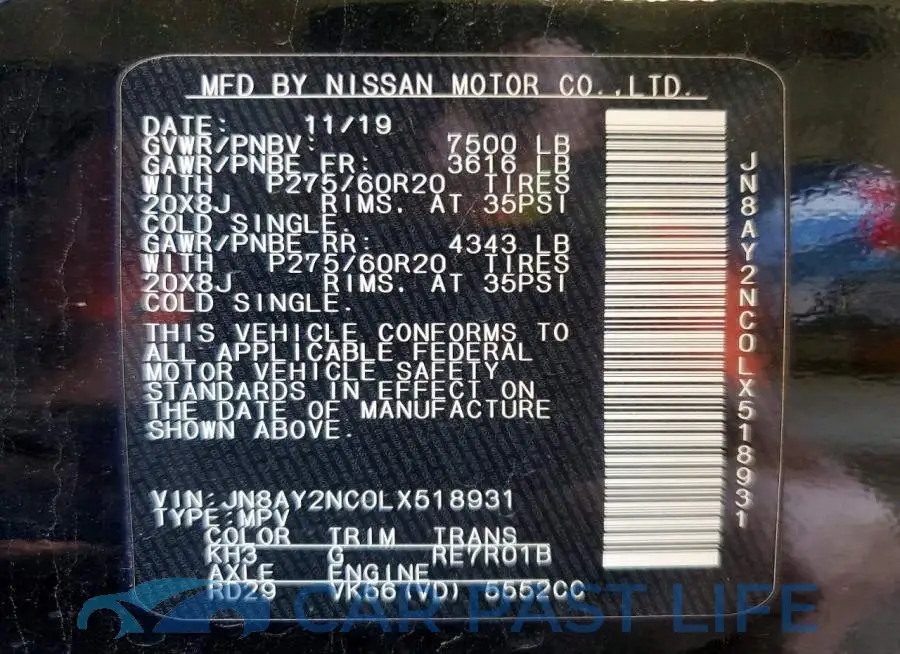 JN8AY2NC0LX518931# 13