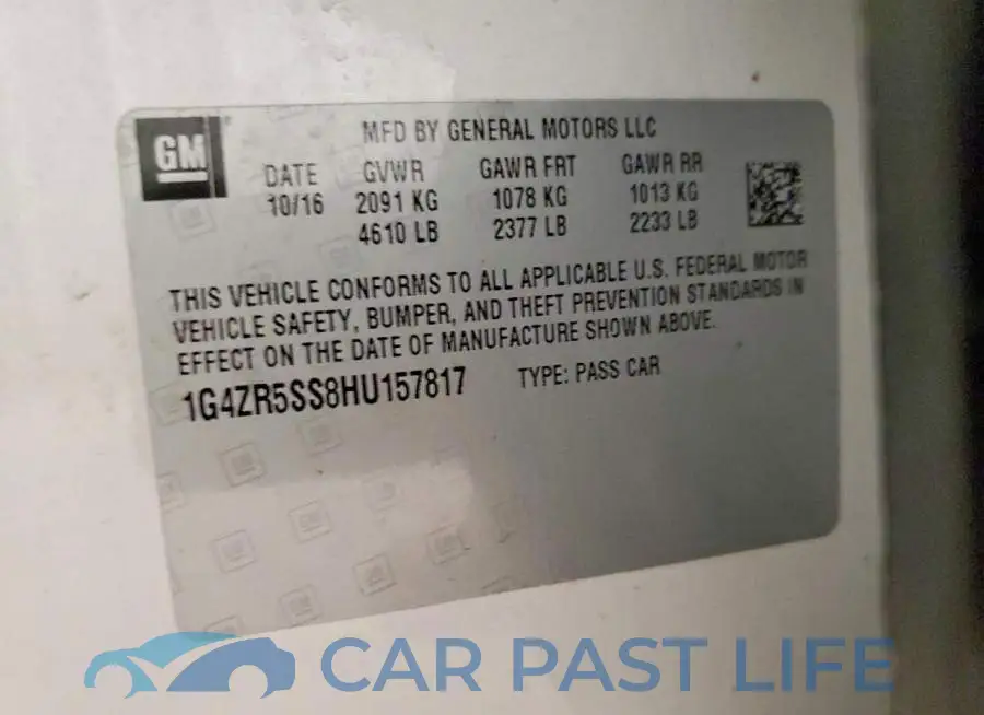 1G4ZR5SS8HU157817# 12