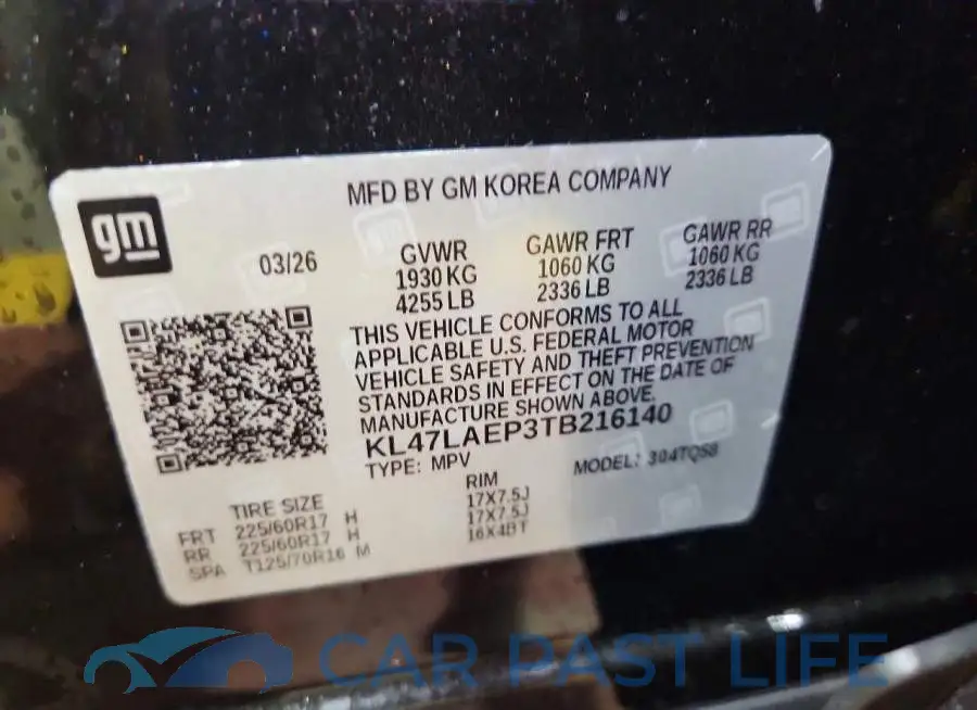 KL47LAEP3TB216140# 13