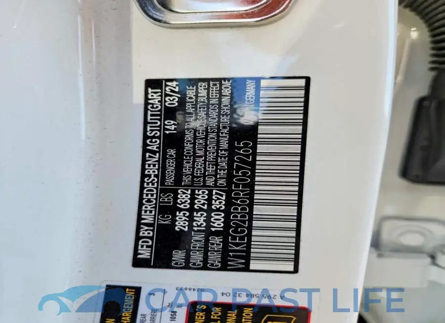 W1KEG2BB6RF057265# 12