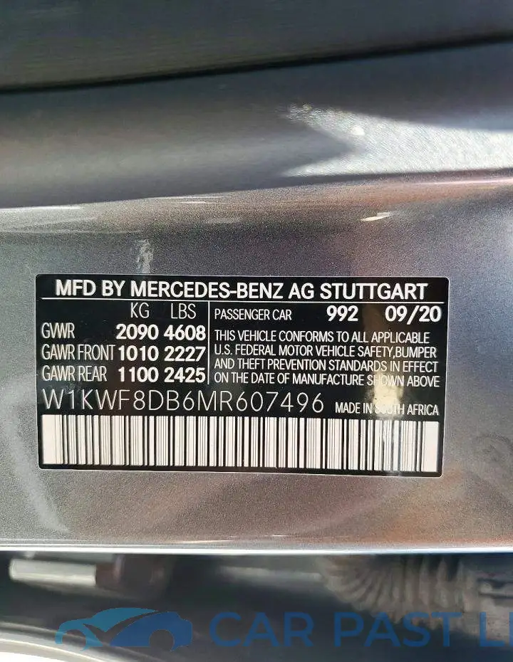 W1KWF8DB6MR607496# 12