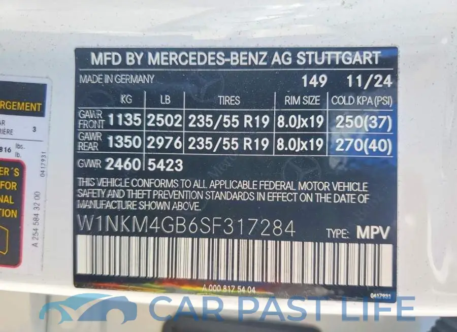 W1NKM4GB6SF317284# 13