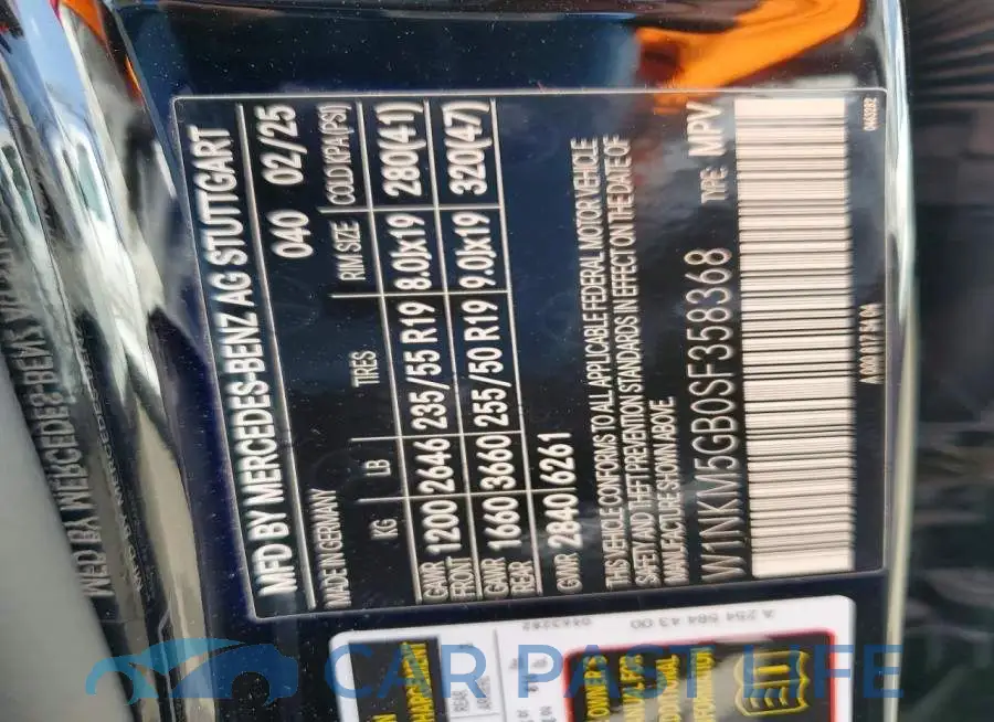 W1NKM5GB0SF358368# 14