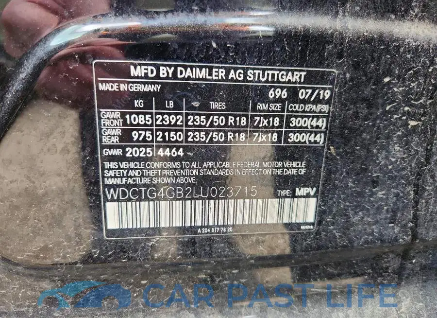 WDCTG4GB2LU023715# 14