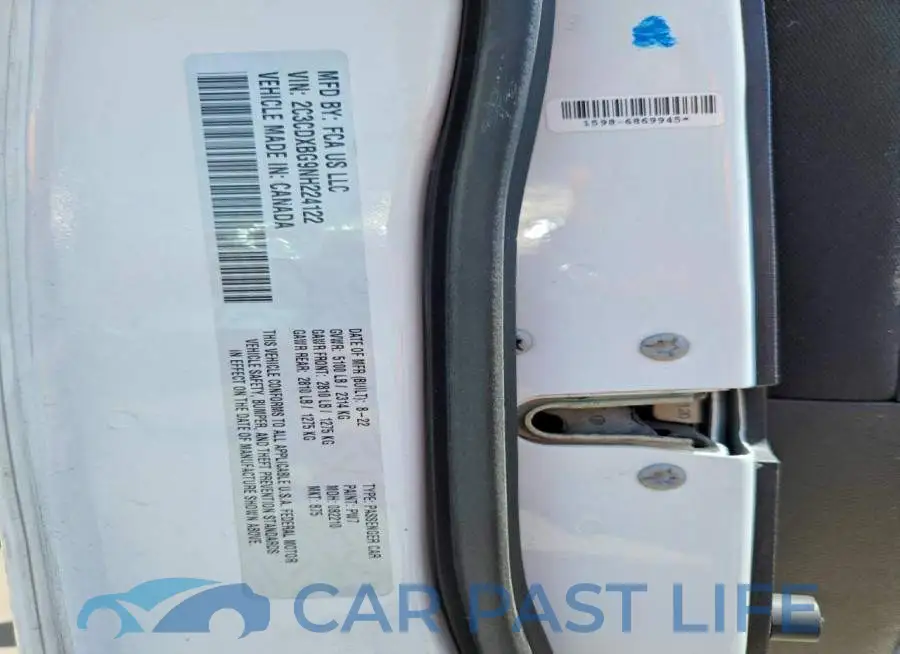 2C3CDXBG9NH224122# 12