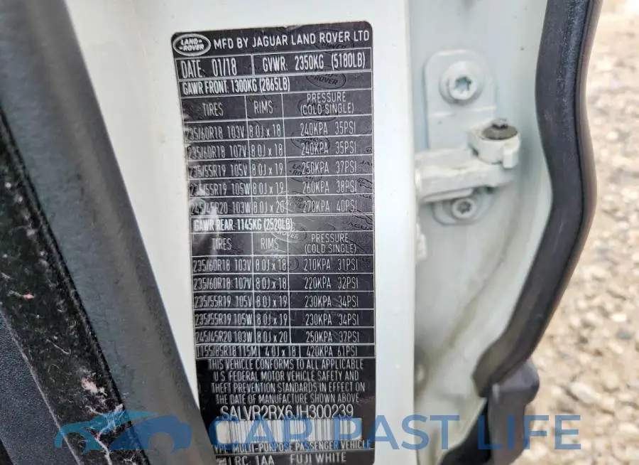 SALVR2RX6JH300239# 12