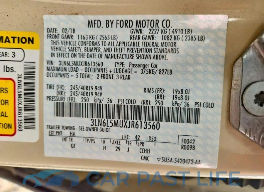 3LN6L5MUXJR613560# 12