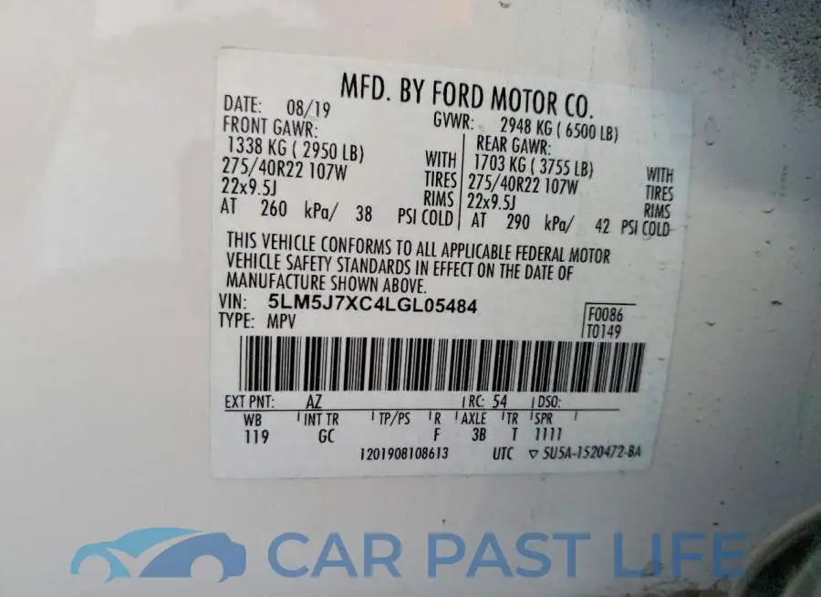 5LM5J7XC4LGL05484# 13