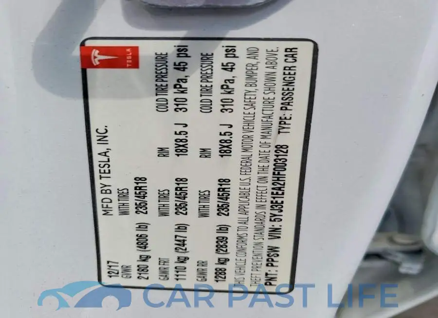 5YJ3E1EA2HF003128# 12