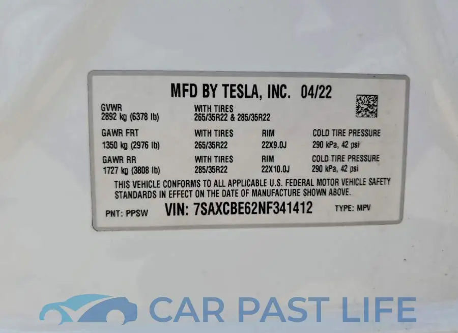 7SAXCBE62NF341412# 14