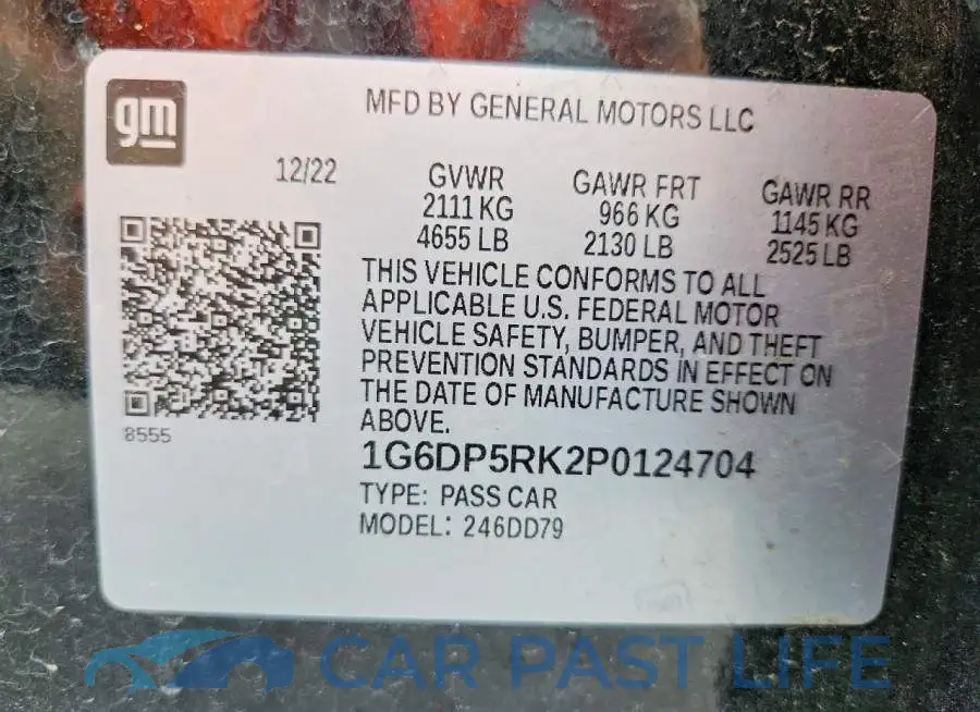 1G6DP5RK2P0124704# 12