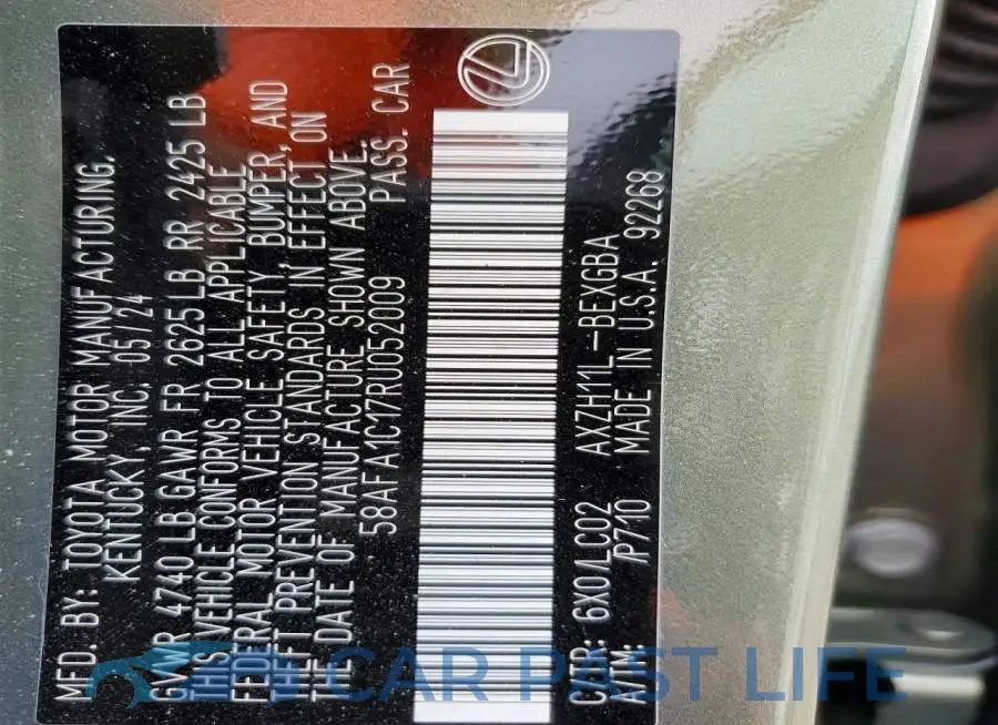 58AFA1C17RU052009# 12