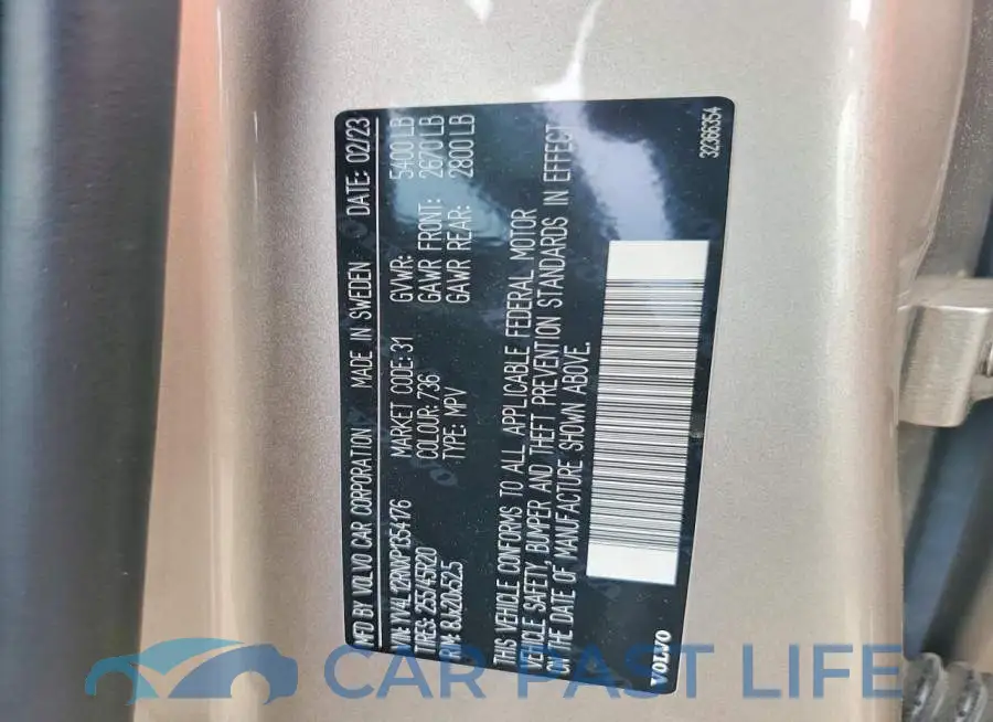 YV4L12RNXP1354176# 13