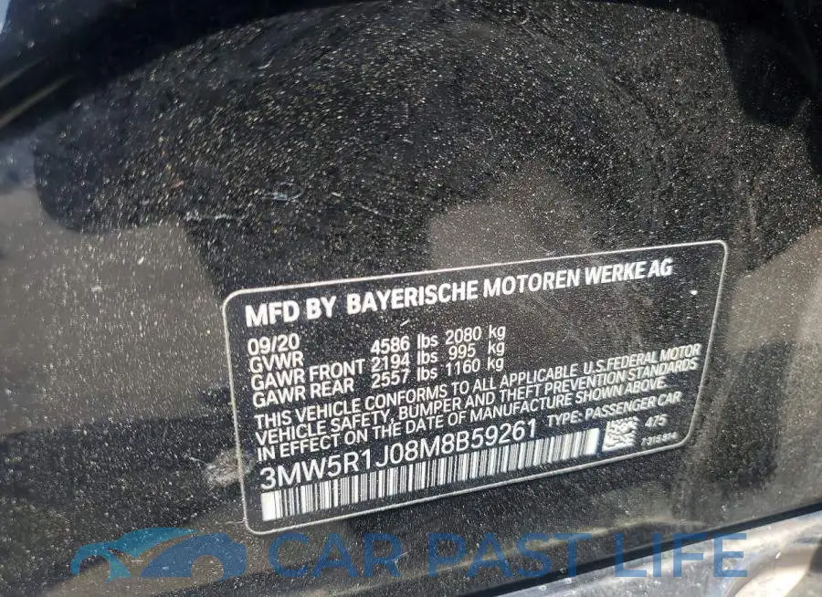 3MW5R1J08M8B59261# 12