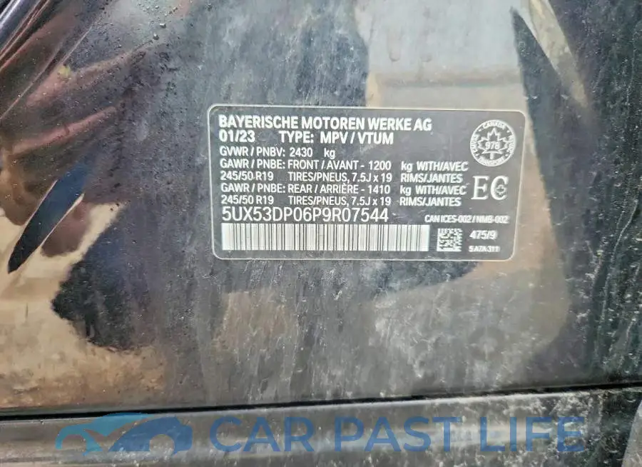 5UX53DP06P9R07544# 13