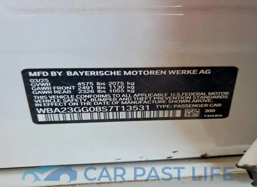 WBA23GG08S7T13531# 12