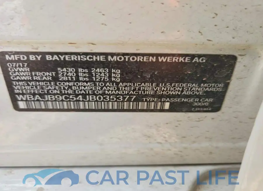 WBAJB9C54JB035377# 12