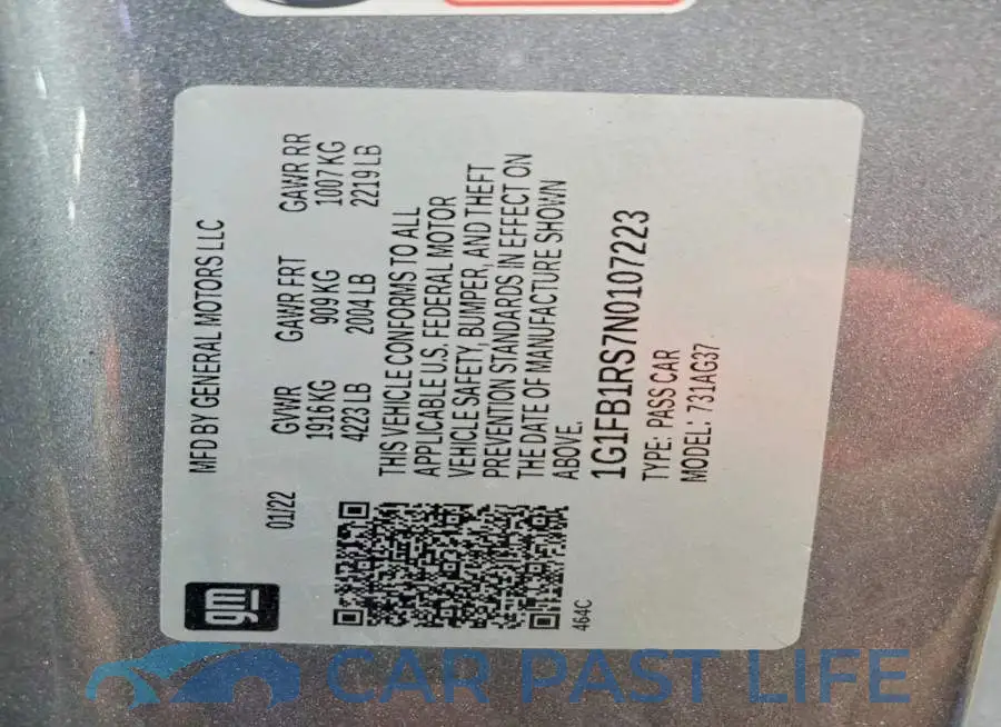 1G1FB1RS7N0107223# 13