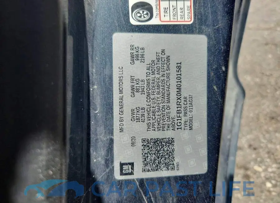 1G1FB1RX0M0101581# 12