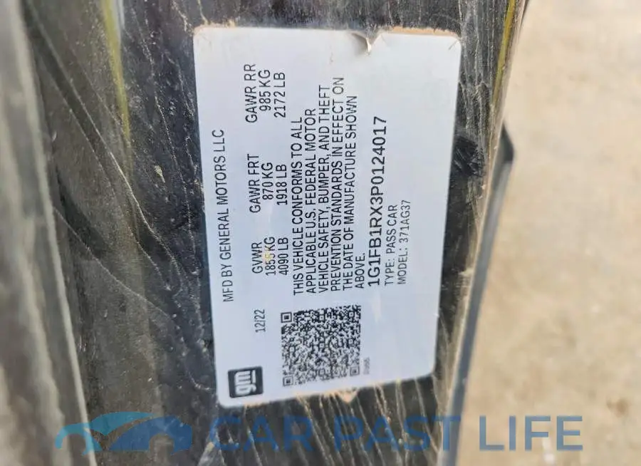 1G1FB1RX3P0124017# 12