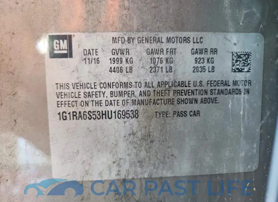 1G1RA6S53HU169538# 13
