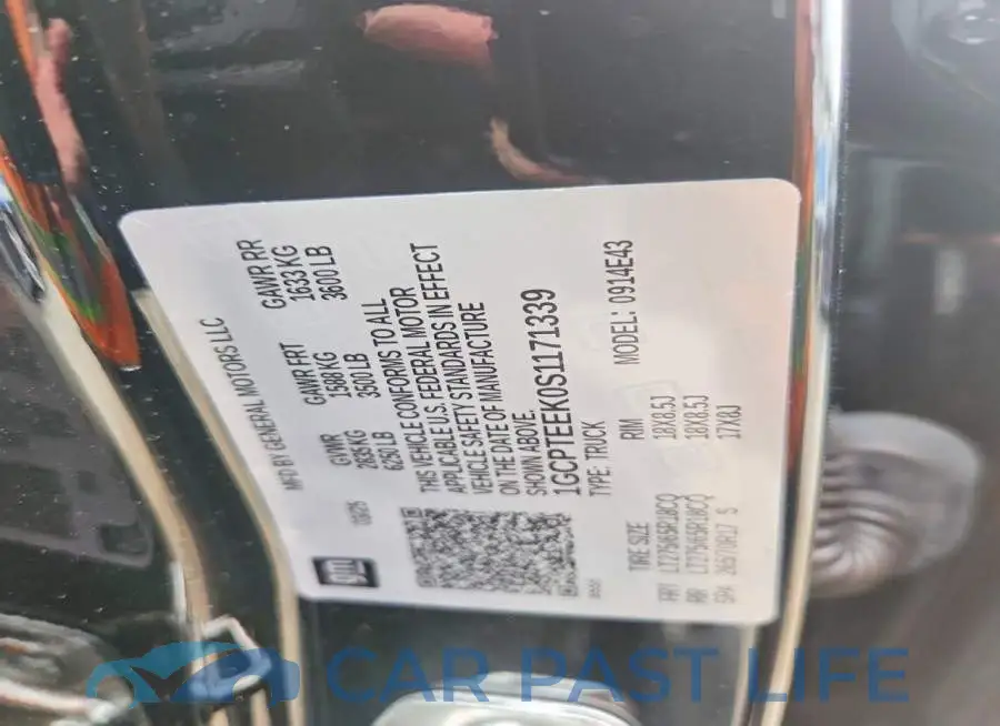 1GCPTEEK0S1171339# 12
