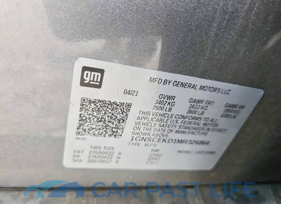 1GNSCEKD1MR326864# 13