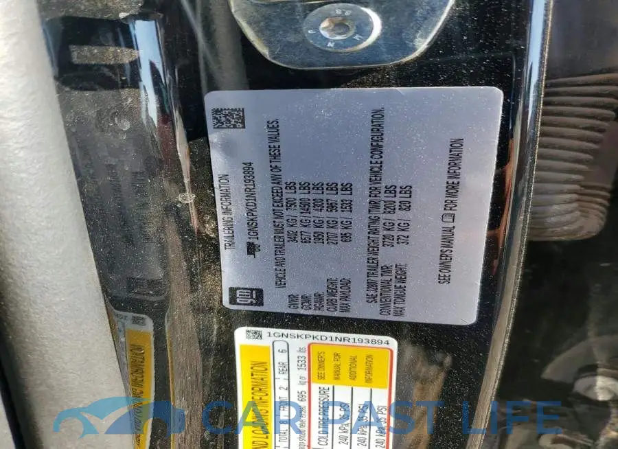 1GNSKPKD1NR193894# 12