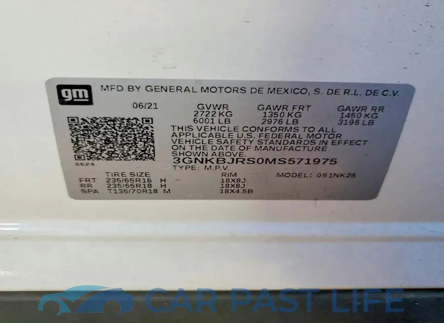 3GNKBJRS0MS571975# 13