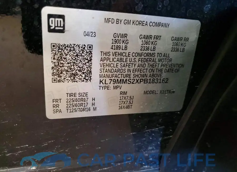KL79MMS2XPB183162# 13