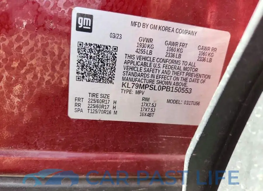 KL79MPSL0PB150553# 13