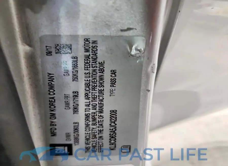 KL8CD6SA5JC422008# 12