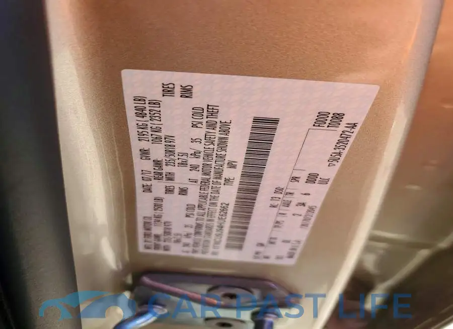 1FMCU9J94HUE62662# 13