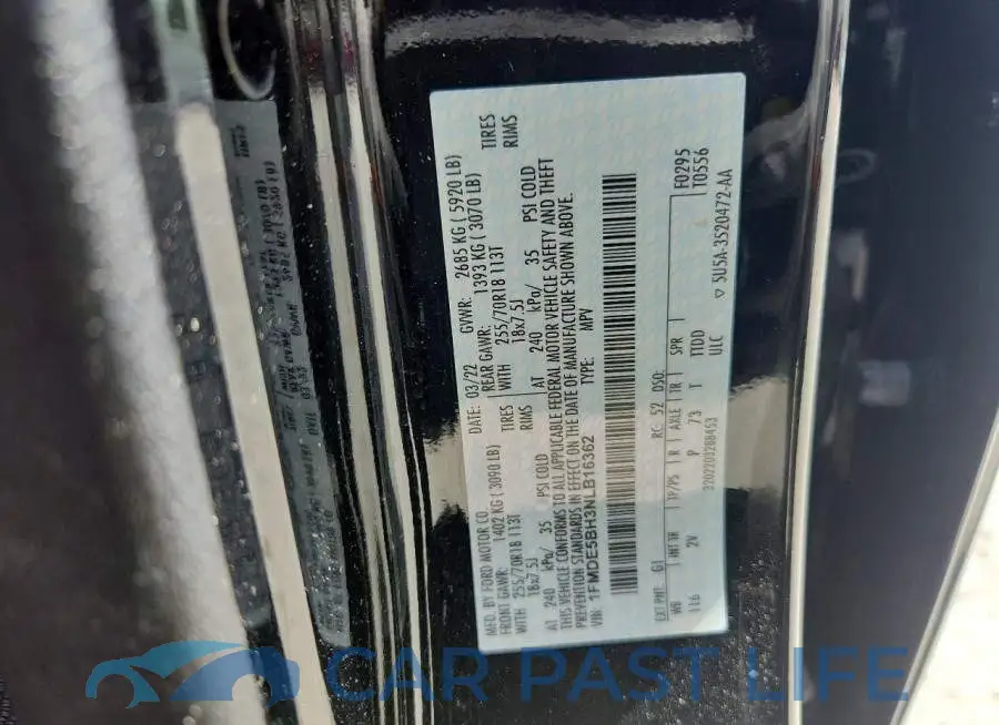 1FMDE5BH3NLB16362# 12