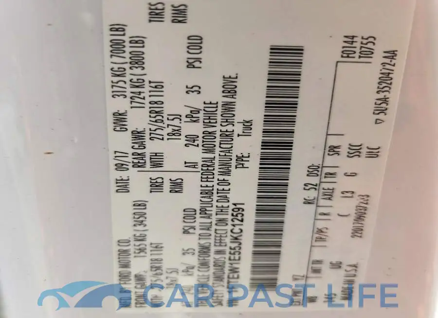 1FTEW1E55JKC12591# 12