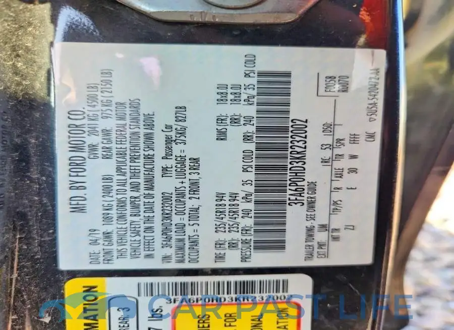 3FA6P0HD3KR232002# 12