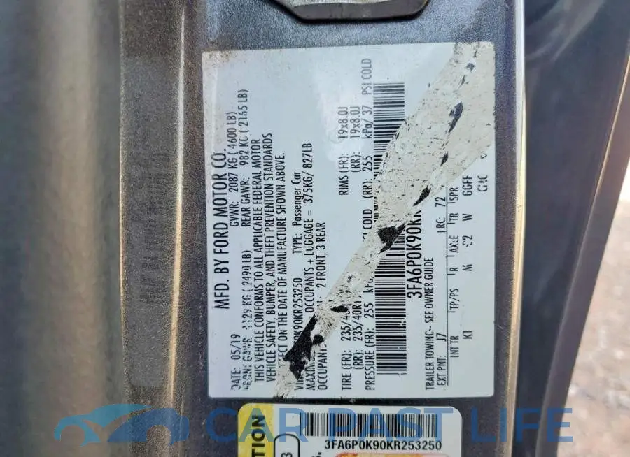 3FA6P0K90KR253250# 12