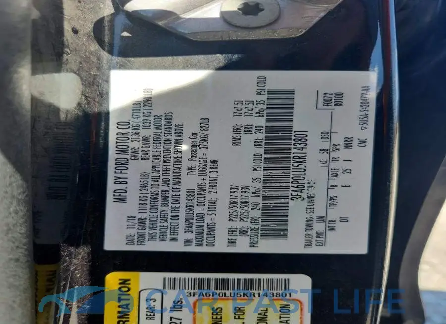 3FA6P0LU5KR143801# 12
