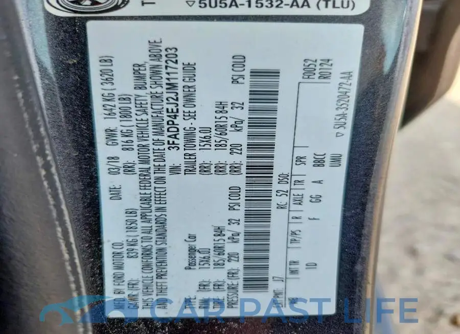 3FADP4EJ2JM117203# 12