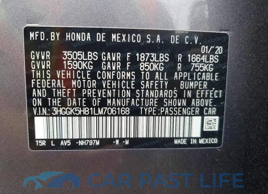 3HGGK5H81LM706168# 13