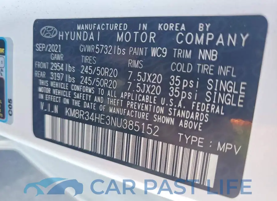 KM8R34HE3NU385152# 13