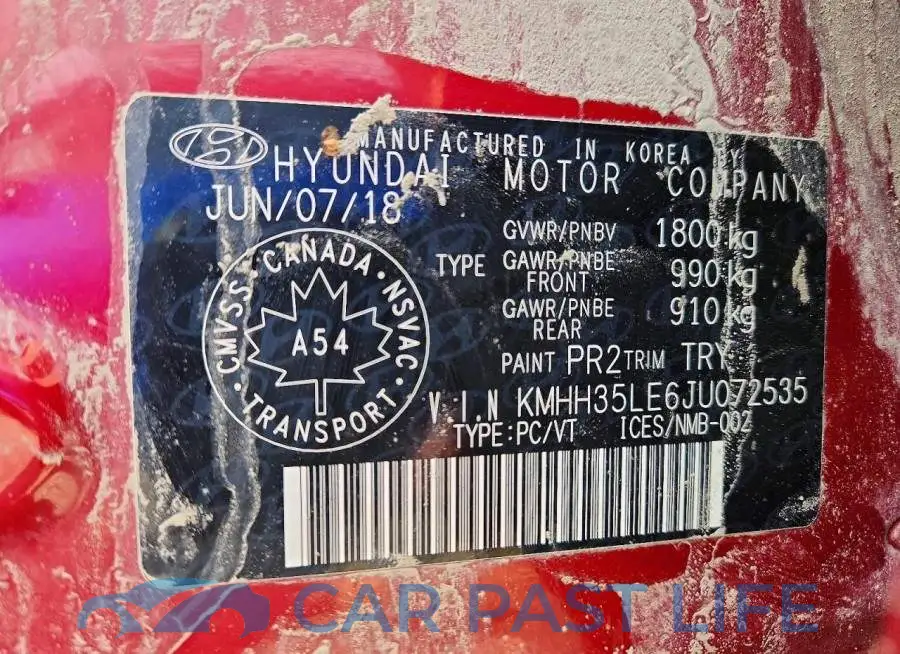 KMHH35LE6JU072535# 12